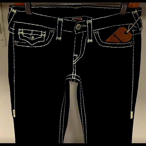 COPY - NWT TRUE RELIGION BRAND SUPER BIG T RARE wide low - Picture 1 of 11